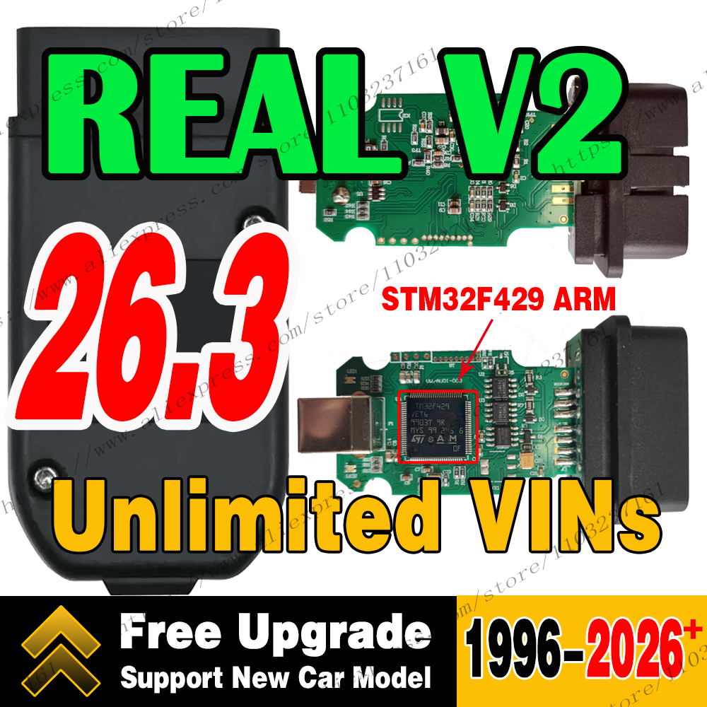 最高品質 2026 リアル V2 VagCom 診断ツールオンライン無制限アップデート VINS Vag Com HEX USB インターフェイス V25.3 コーディング機能