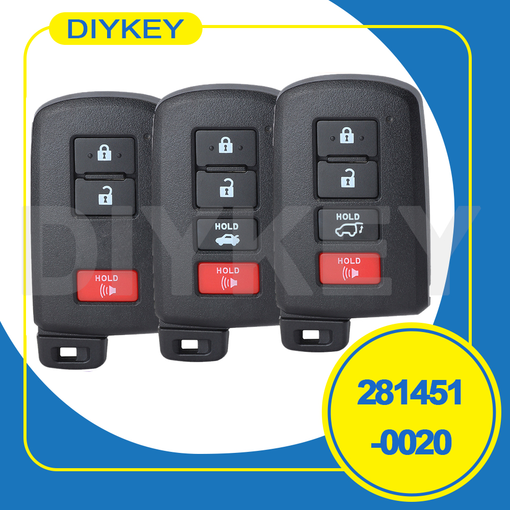 HYQ14FBA トヨタ RAV4 2013 2014 2015 2016 2017 2018 アバロンカムリカローラプリウス 281451-0020 スマートカーリモートキー 314.3MHz