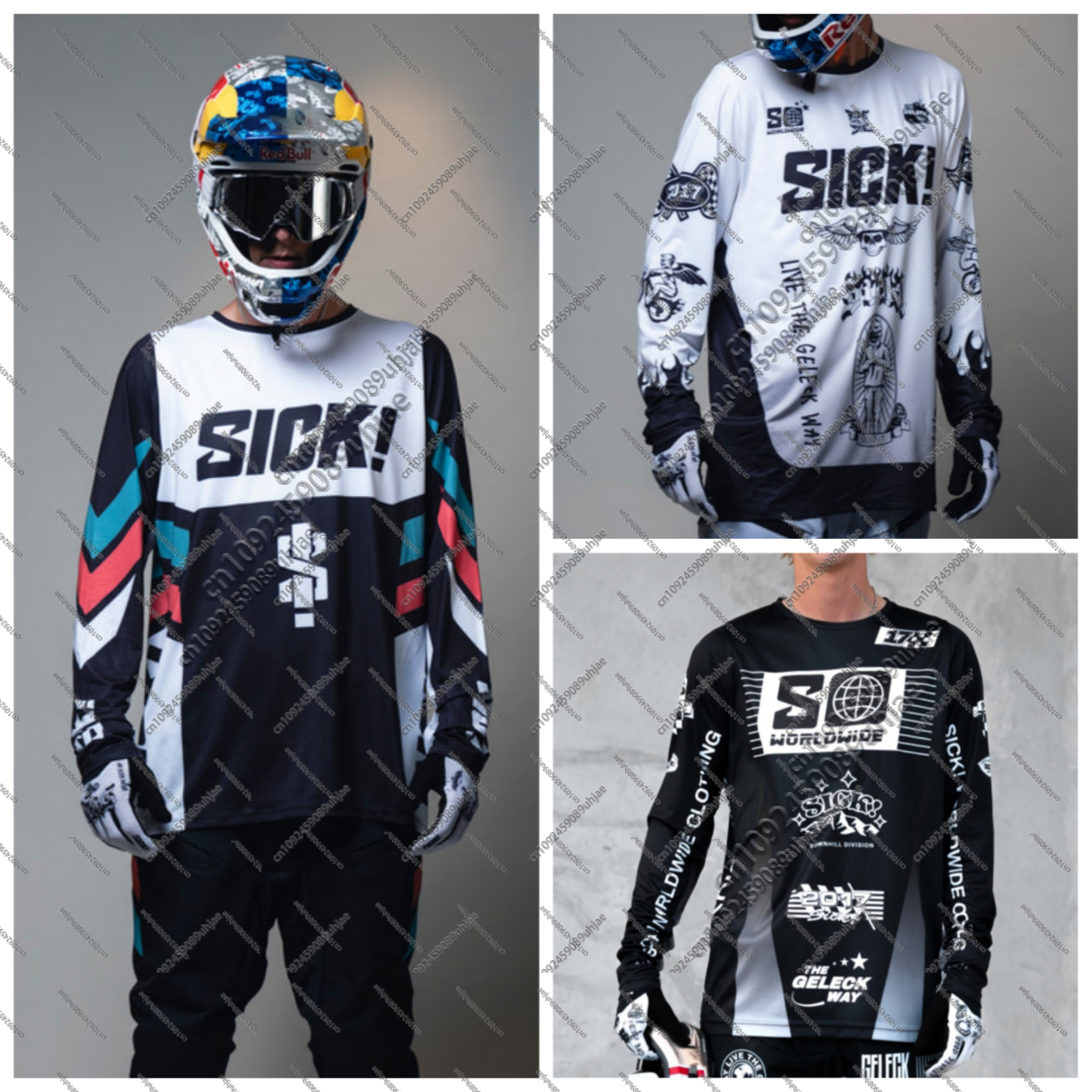 SICK M T B Tシャツサイクリングジャージ男性ダウンヒルマウンテンバイク B M X 男モトクロスレーシング長袖オートバイ自転車服