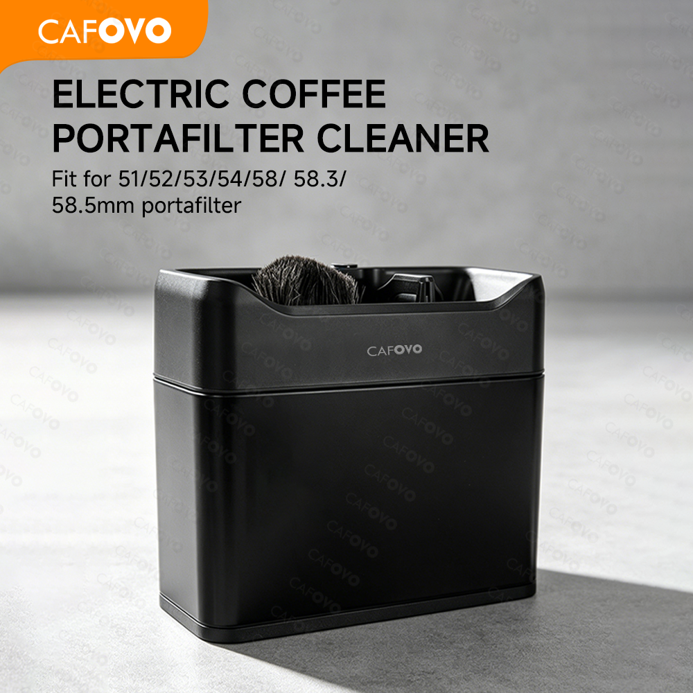 CAFOVO ECC22 自動コーヒーポルタフィルタークリーナー 3L 電気コーヒークリーナー 51/54/58 ミリメートルポルタフィルターカフェエスプレッソツール