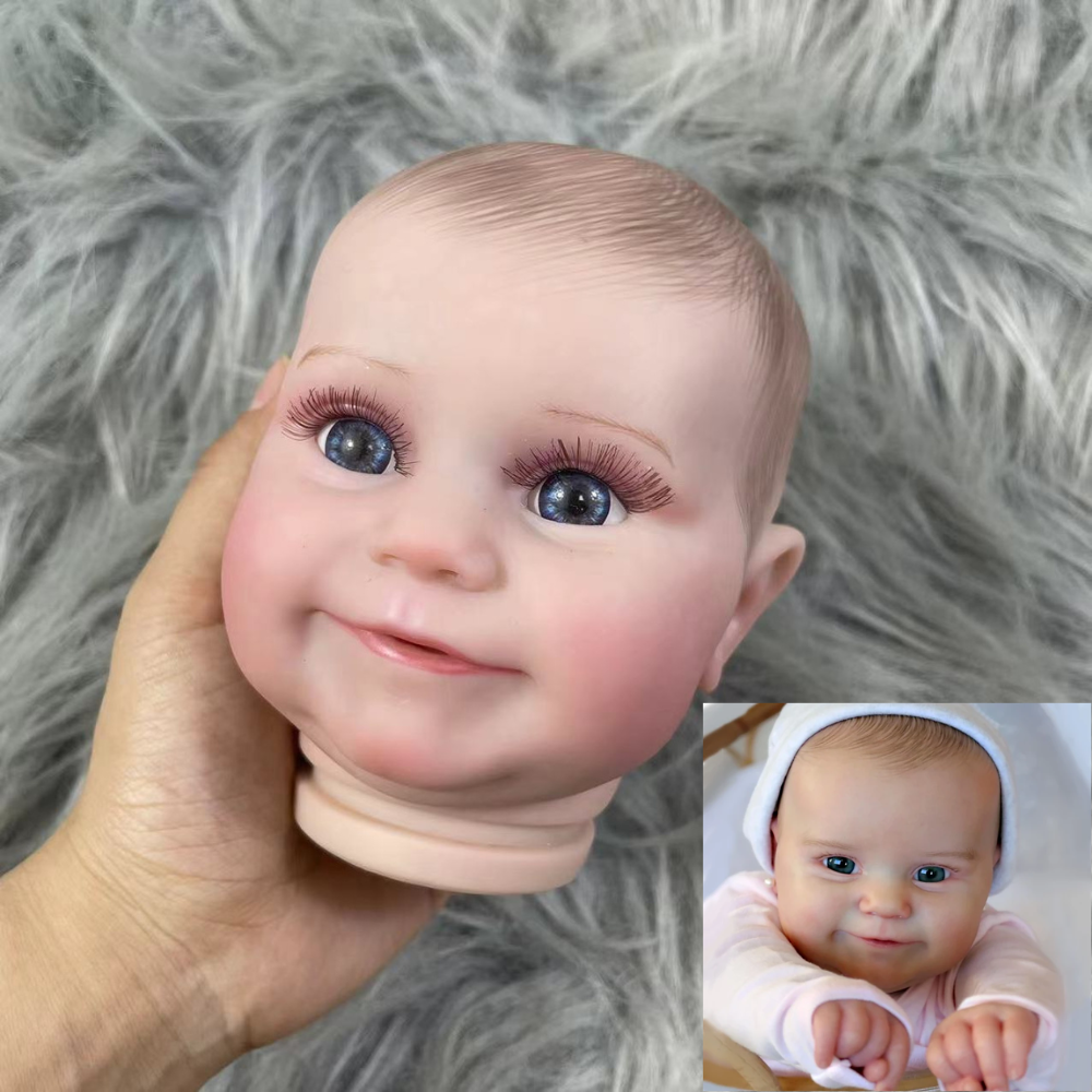 19/24 インチリボーンマディ塗装ビニール人形キット 3D 皮膚可視静脈人形金型部品と布ボディ