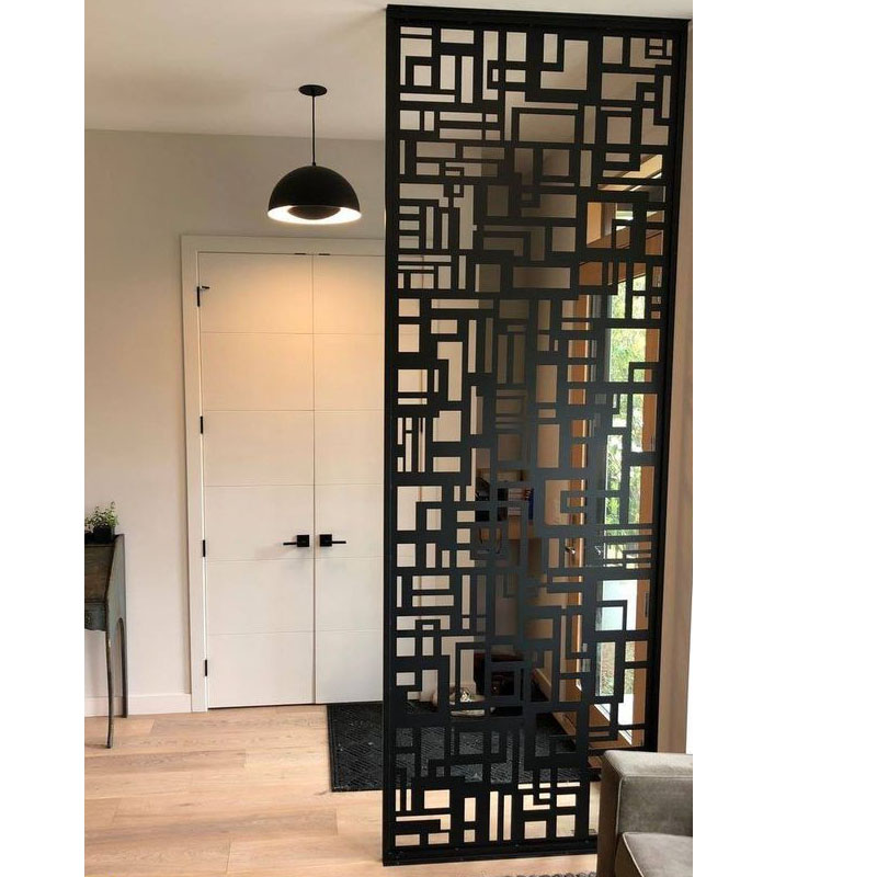 現代の錬鉄製金属屋内パネルルームディバイダーレーザーカットプライバシーパーティションスクリーン