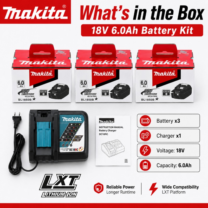 マキタ 18V LXT バッテリー 5.0Ah 6.0Ah マキタ 18V コードレス電動工具と互換性信頼性の高いパフォーマンス、