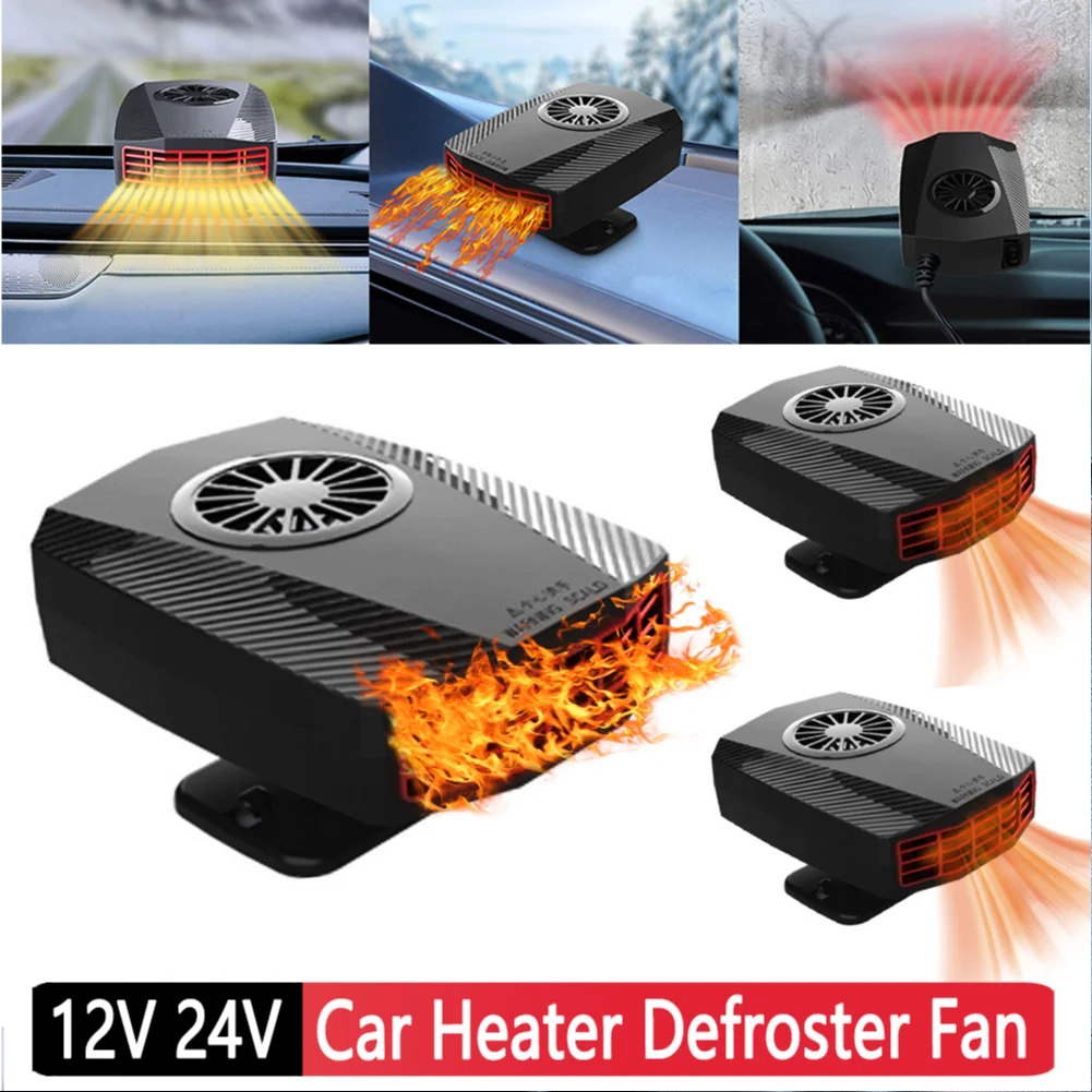 1 個カーヒーターデフロスターファン 12V 150 ワットカーヒーターファン高速加熱自動フロントガラスデフロスターデフォッガー車防曇ヒータードライヤー