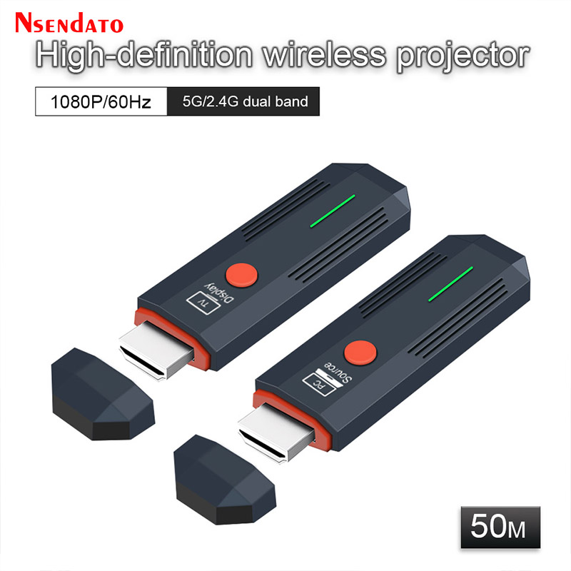50 メートル 1080P ワイヤレス HDMI ビデオオーディオ送信機受信機エクステンダー 5.8 グラム HDMI ワイヤレステレビスティックディスプレイドングルモニター TV ボックス