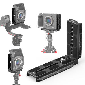 1/4インチおよび3/8インチネジブラケット、クイックリリースプレート、QR Lプレートを備えたプロ仕様のカメラ取り付けアクセサリー。