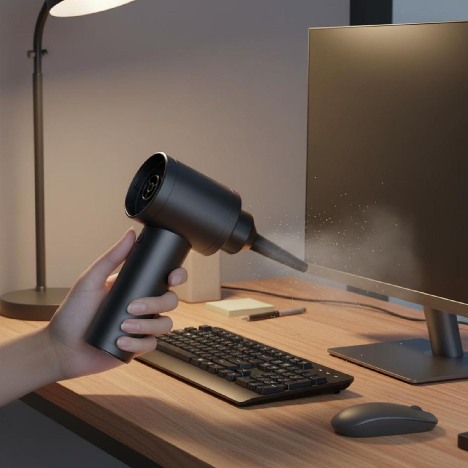 2-in-1 真空ブロワー ブラシレスエンジン ポータブル ハンドヘルド掃除機 USB-USB-C 急速充電 充電膨張機能 旅行用