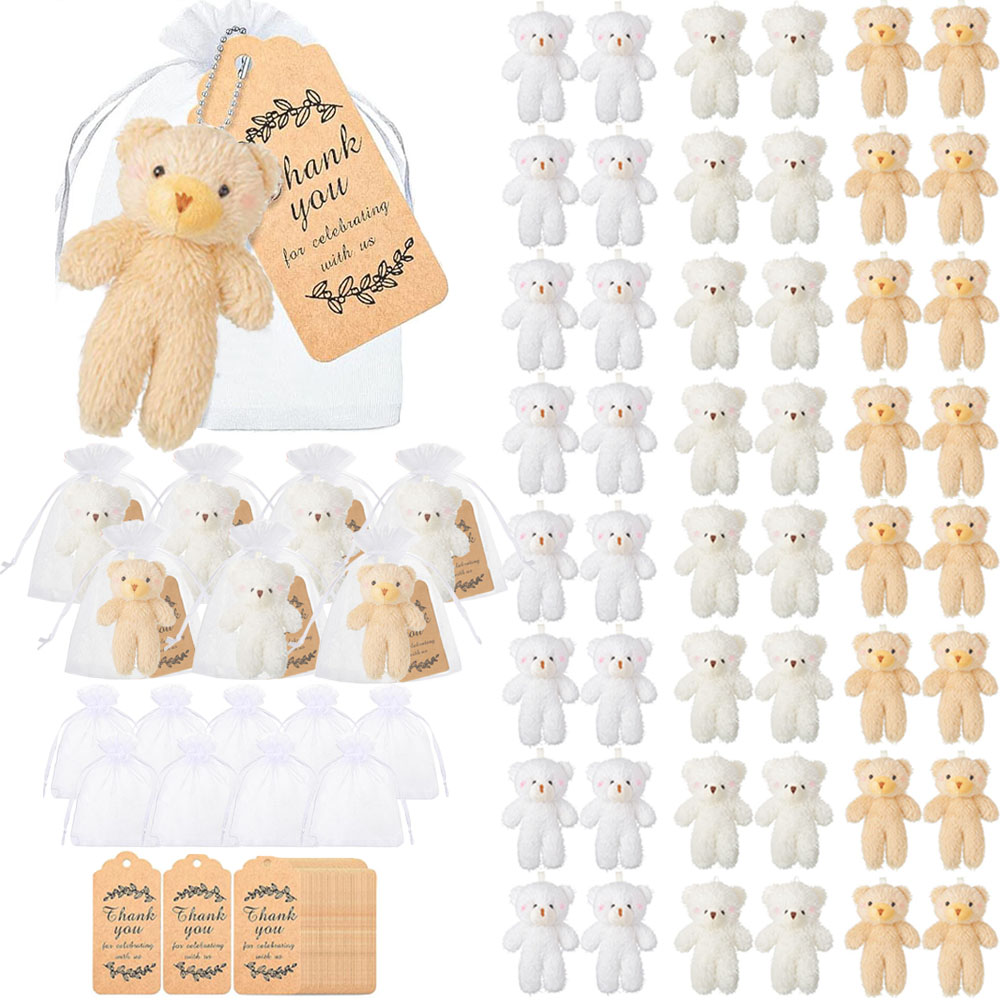 10-100 個ミニベアギフトベビーシャワー用ぬいぐるみクマバルク小さなクマ結婚式クリスマスクリスマス装飾パーティーの記念品