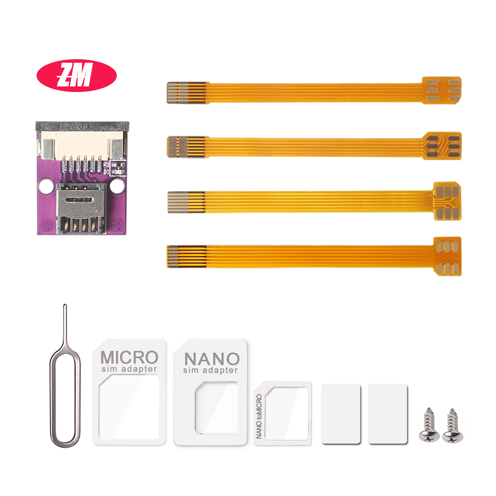 ESIM - Nano SIM 拡張ケーブル ESIM カード アダプタ変換プレート ESIM ラボテスト済み、5*6 mm チップにはんだ付け不要