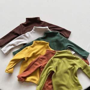Spring Long-Sleeve Solid-Color Top for Toddlers: Classic Round-Neck Cotton Sweater—Stylish Boys' Clothing