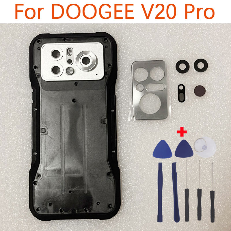 新オリジナル DOOGEE V20 プロバッテリーカバーボトムシェル熱画像装飾部品赤外線レンズレンズ DOOGEE V20 プロ