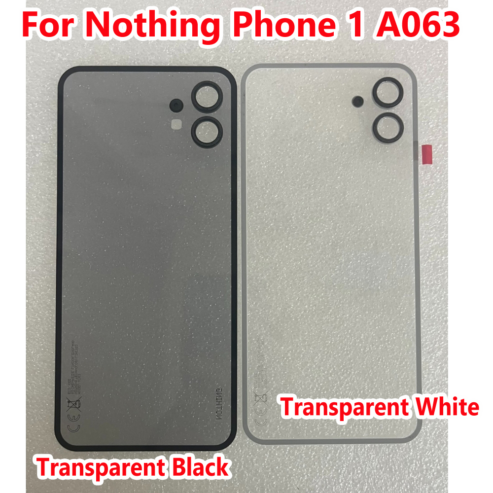 オリジナル 6.55 インチバックバッテリーカバーガラスハウジング何も電話 1 / 電話 1 A063 ケースカメラレンズモバイル蓋交換