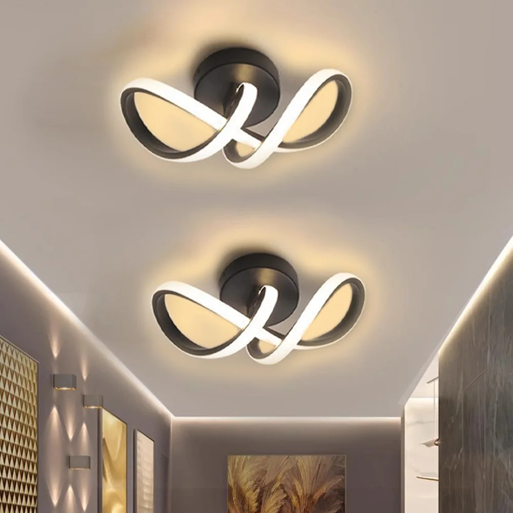 LED 通路シーリングライトモダンなシャンデリア 3 色ランプミニマリストランプ寝室用ライト表面設置ダイニングルーム