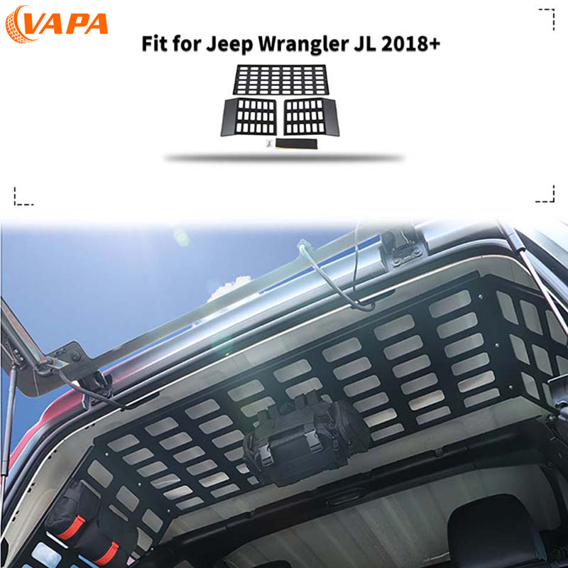 車のトランク拡張収納ラック アルミ合金棚カーゴキャリア ジープラングラー JL 2018 アップ 4 ドアバージョンに適合