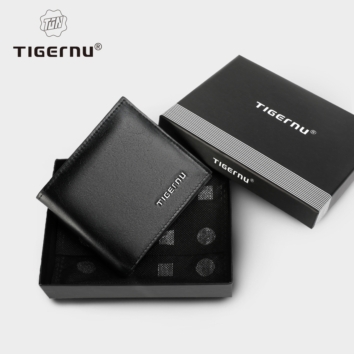 Tigernu 高品質財布男性薄型マネー財布男性名刺ホルダー男性ファッション PU 財布短財布ライトカードバッグ