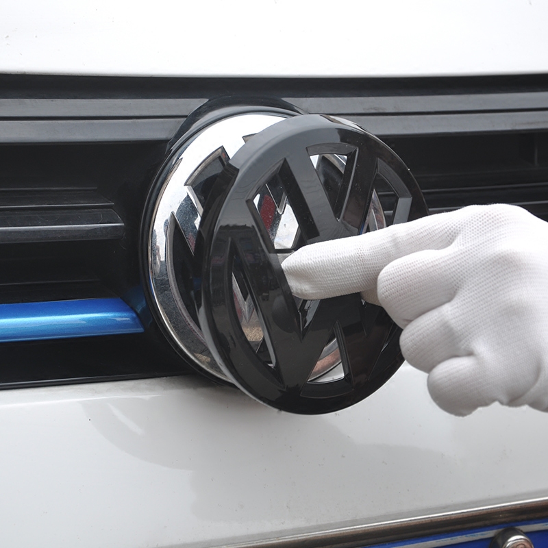 2 個 ABS 車フロントグリルエンブレムリアトランクバッジロゴフォルクスワーゲン VW ゴルフ 5 6 7 7.5 8 MK5 MK6 MK7 MK8 ポロパサート B8 ステッカー