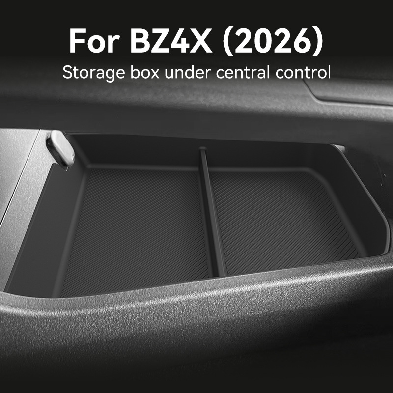 トヨタ BZ4X 2026 RHD センターコンソール下部収納ボックス滑り止め TPE オーガナイザートレイ右手ドライブ車のインテリアアクセサリー