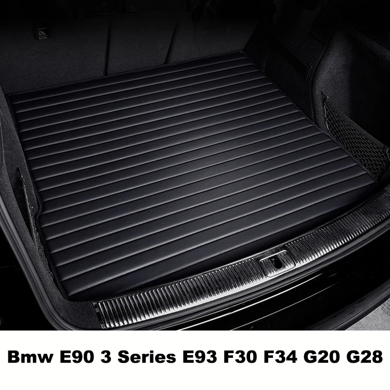 ストライプカスタムスタイル車のトランクマット Bmw E90 3 シリーズ E93 F30 F34 G20 G28 カーアクセサリーインテリア詳細カーペット
