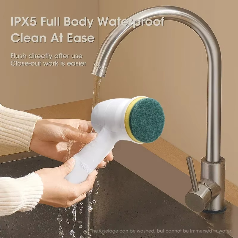 電気自動ワイヤレス食器洗いクリーニングブラシ USB 充電式プロフェッショナルキッチン浴槽タイルクリーニング
