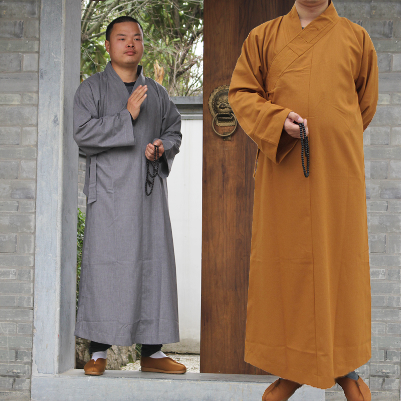 仏教僧侶ローブ服衣装少林寺僧侶服仏教僧服制服瞑想伝統的な中国服