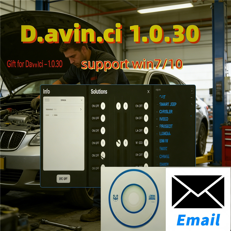カーソフトウェア Davinci 1.0.30 サポート Win 7/10 D.avinci 1.0.28 K.ESS/K.TAG 修復ソフトウェアの作業 REMAPPING ECU 修復の有効化