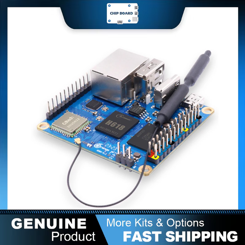 Orange Pi Zero 3 Allwinner H618 64 ビット WiFi 5 BT5.0 LPDDR4 16MB SPI フラッシュ ギガビット イーサネット Android 12 TV Ubuntu 22 OS