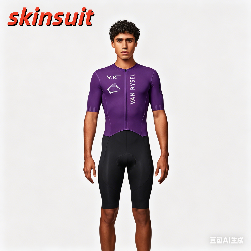 Men's Cycling Skinsuit Triathlon Speedsuit Trisuit Short Sleeve Speedsuit Maillot Ciclismo Running Clothing Colorful Apparel
