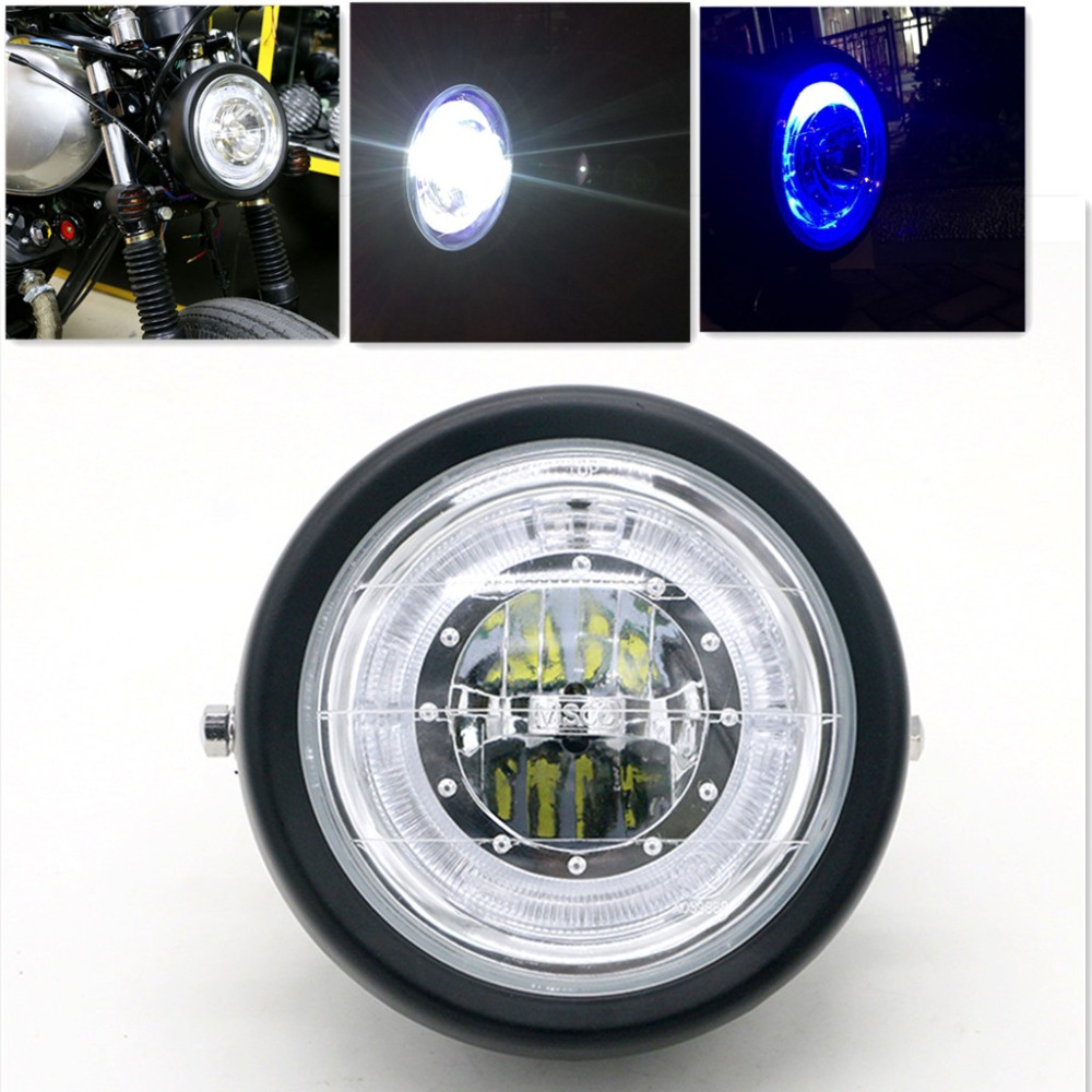 12V 6.5 "オートバイ LED ヘッドライト電球バイクヘッドランプモトカワサキハーレーホンダ GN CG125 スズキヤマハモトクロス