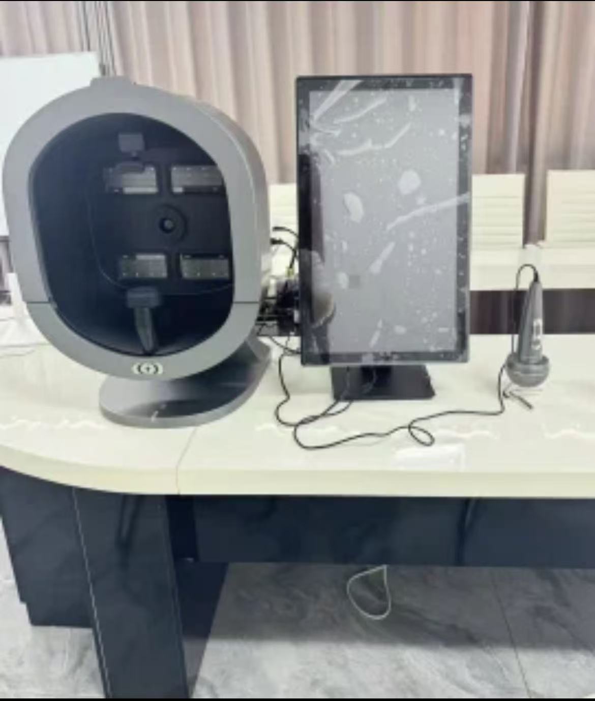 21.5 インチ X5 顔の皮膚分析機 3D AI 頭皮アナライザー多言語 AI 顔の皮膚分析スキャナー美容ケア