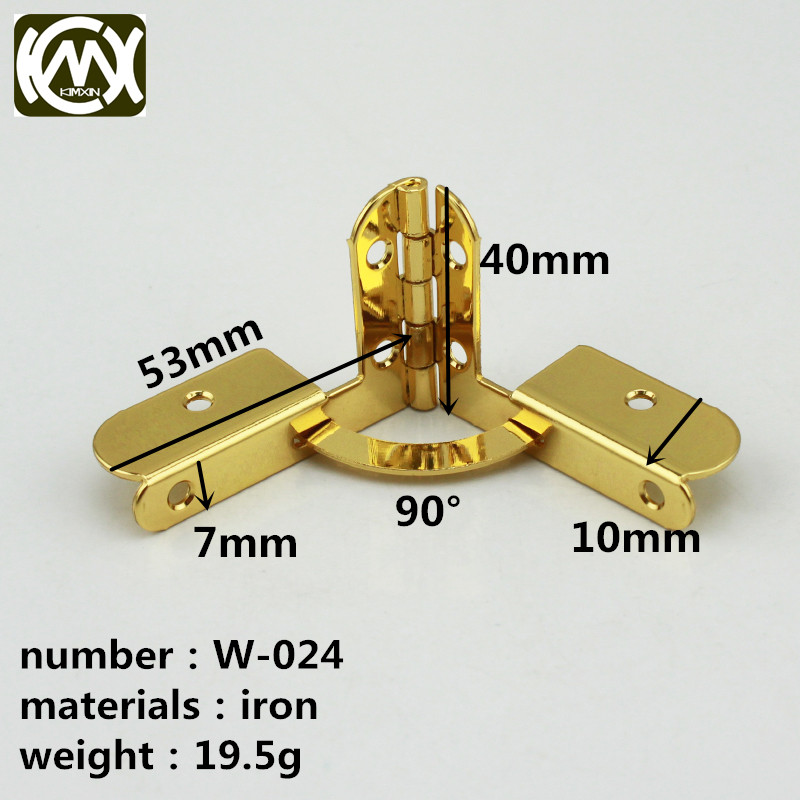 10pc 40 ミリメートル * 53 ミリメートル Kimxin 販売高級家具木箱ハードウェア鉄大型ヒンジサポート木箱ヒンジ KIMXIN W-024