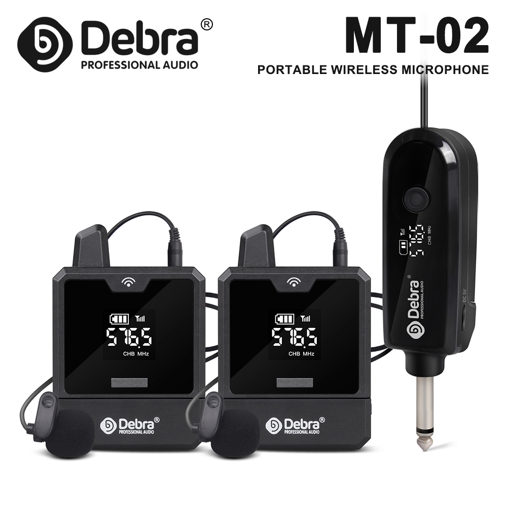 IKGE MT-102 ポータブルステージワイヤレスユニバーサルマイク、マイク、UHF IEM 501 〜 599mHz、会議、屋外パフォーマンス用