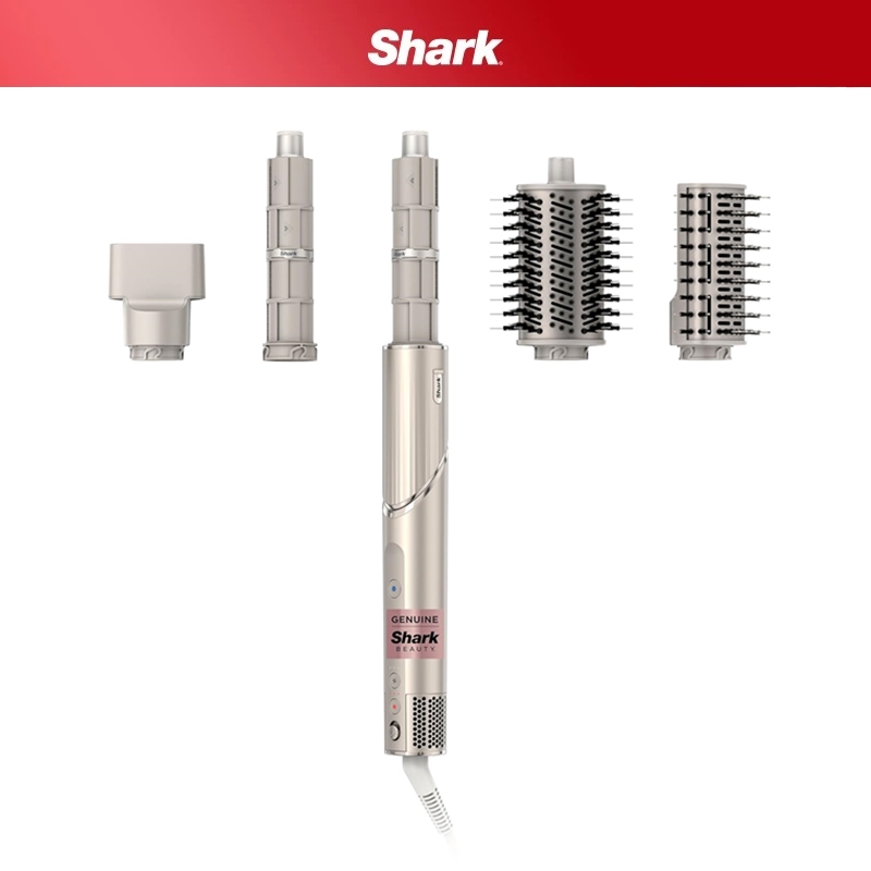 Shark FlexStyle エアスタイリング乾燥システム 強力ヘアドライヤー マルチスタイラー オートラップカーラー付き パドルオーバルブラシ HD430
