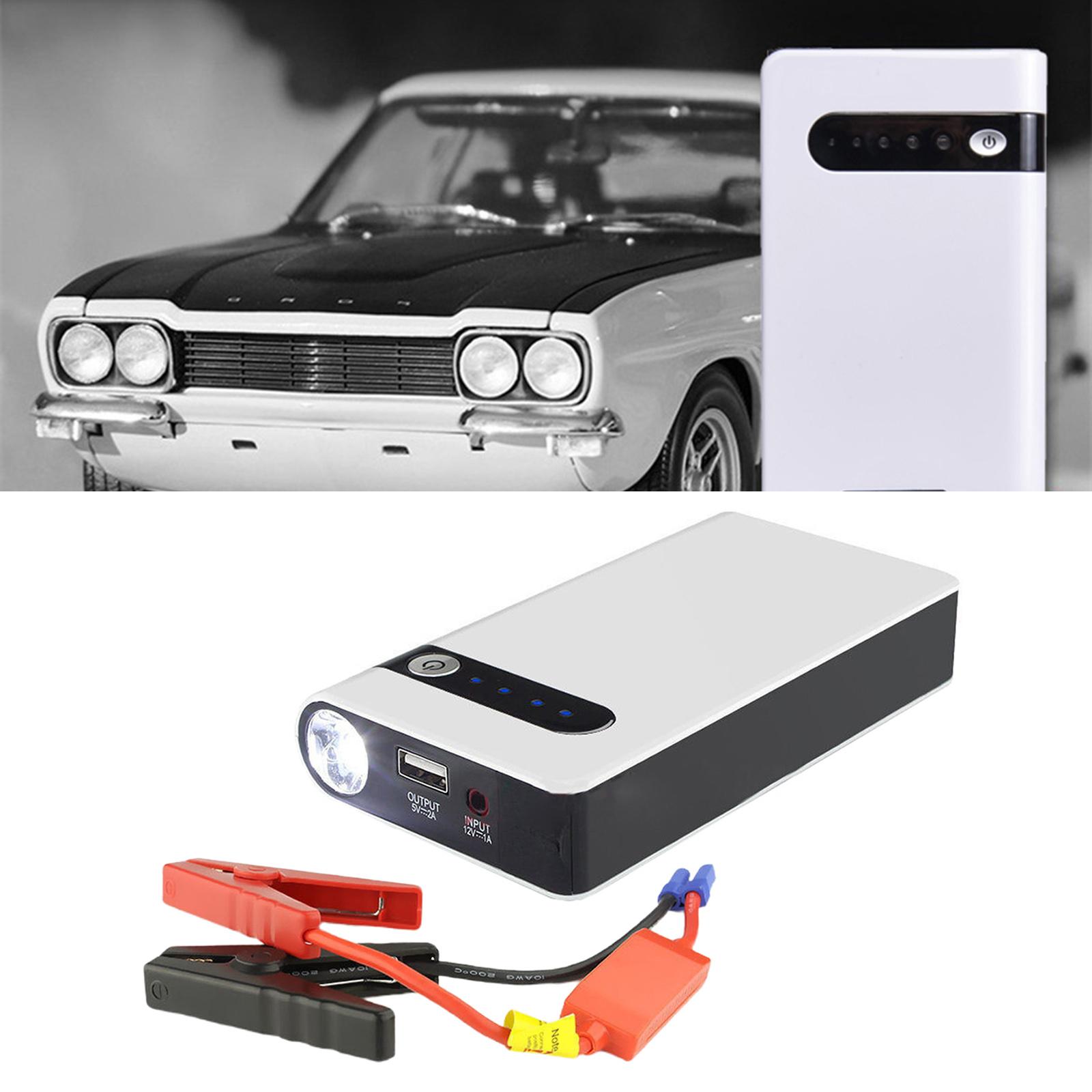 車用始動装置 8000mah ジャンプスターター ポータブルバッテリーブースター LED 懐中電灯 緊急電源バンクおよび電子機器用