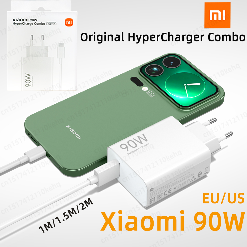 オリジナル Xiaomi 90 ワット充電器 Poco Cargador Xiaomi 17 Ultra 17t 15t Pro 14 Hypercharge 電話充電器 Poco F7 Pro X7 M8 Redmi Pad8