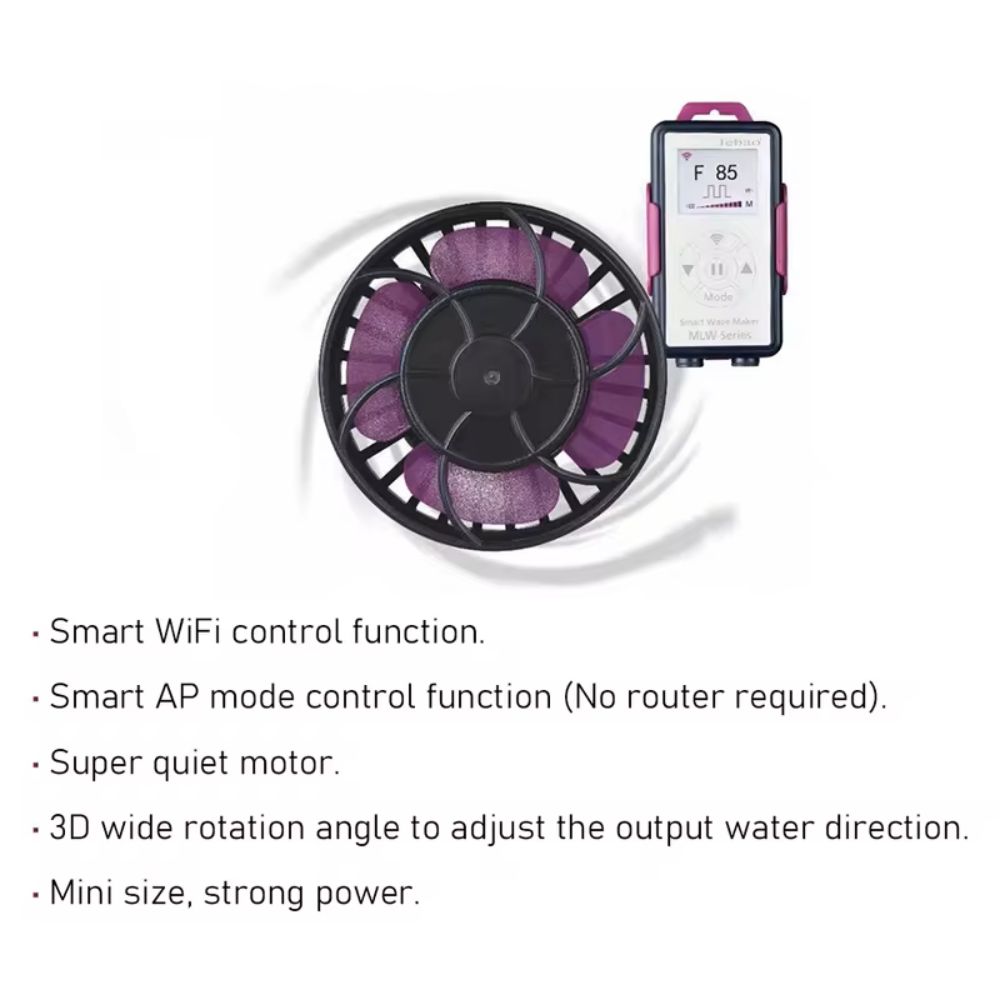 Jebao Jecod MLW-5 MLW-10 MLE-20 MLW-30 シリーズ水族館スマートウェーブメーカーフローポンプ WiFi LCD コントローラー付き水槽用