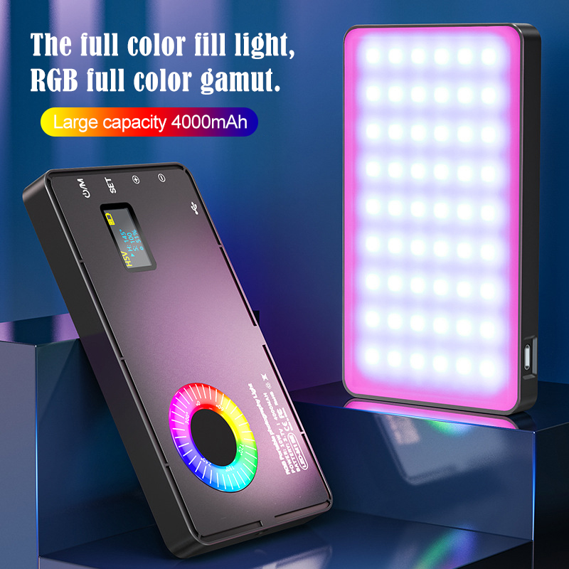 モバイル Led ライト携帯電話ポータブル Led ライトポータブル充電式 Led ランプ Selfie Led ライトビデオ撮影ライト RGB