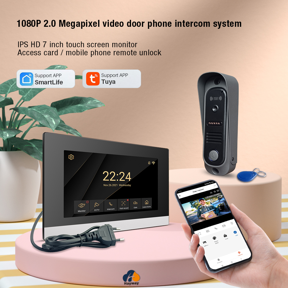 ワイヤレス Wifi ビデオ ドアベル システム、