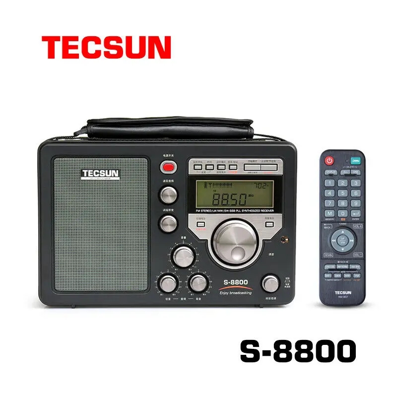 Tecsun S-8800 FM/MW/SW/LW フルバンドラジオ受信機デジタルポータブルラジオ SSB デュアル変換リモコンスピーカー S8800
