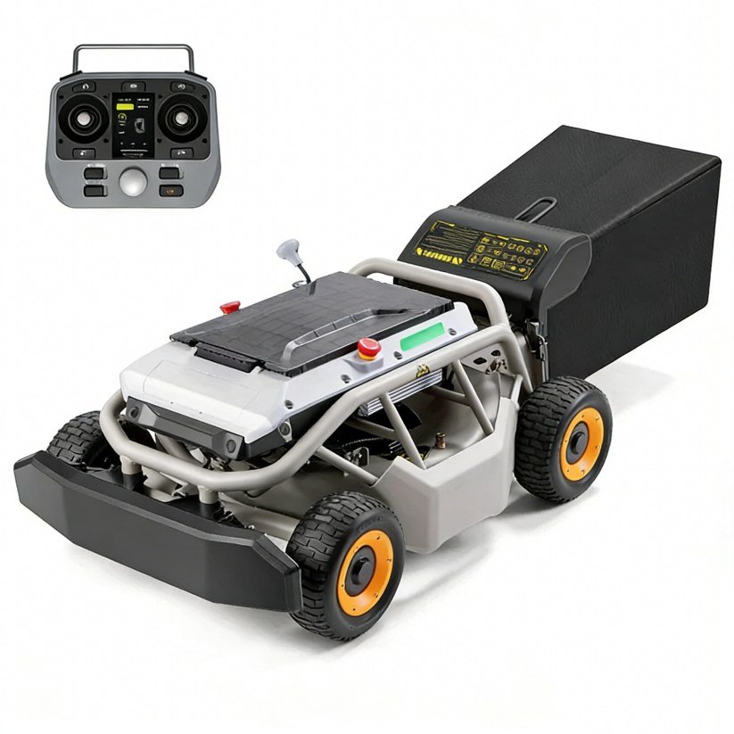 カスタマイズされた Mowrator S1 リモートコントロール芝刈り機 4WD 75% 37°勾配 (ワイドホイール版) ​​急斜面芝刈り機用カッター