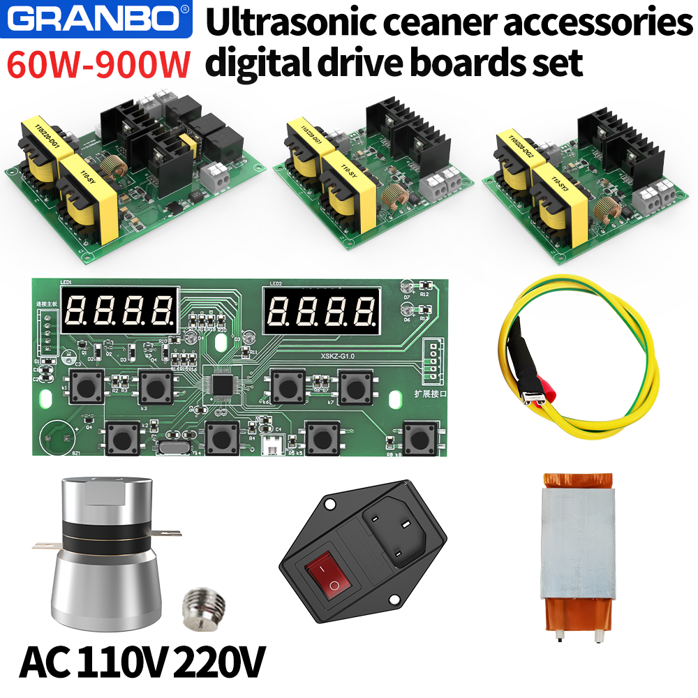 超音波洗浄アクセサリー 60 〜 900 ワット DIY キット 40KHz 超音波トランスデューサードライブ PCB デジタル制御部品
