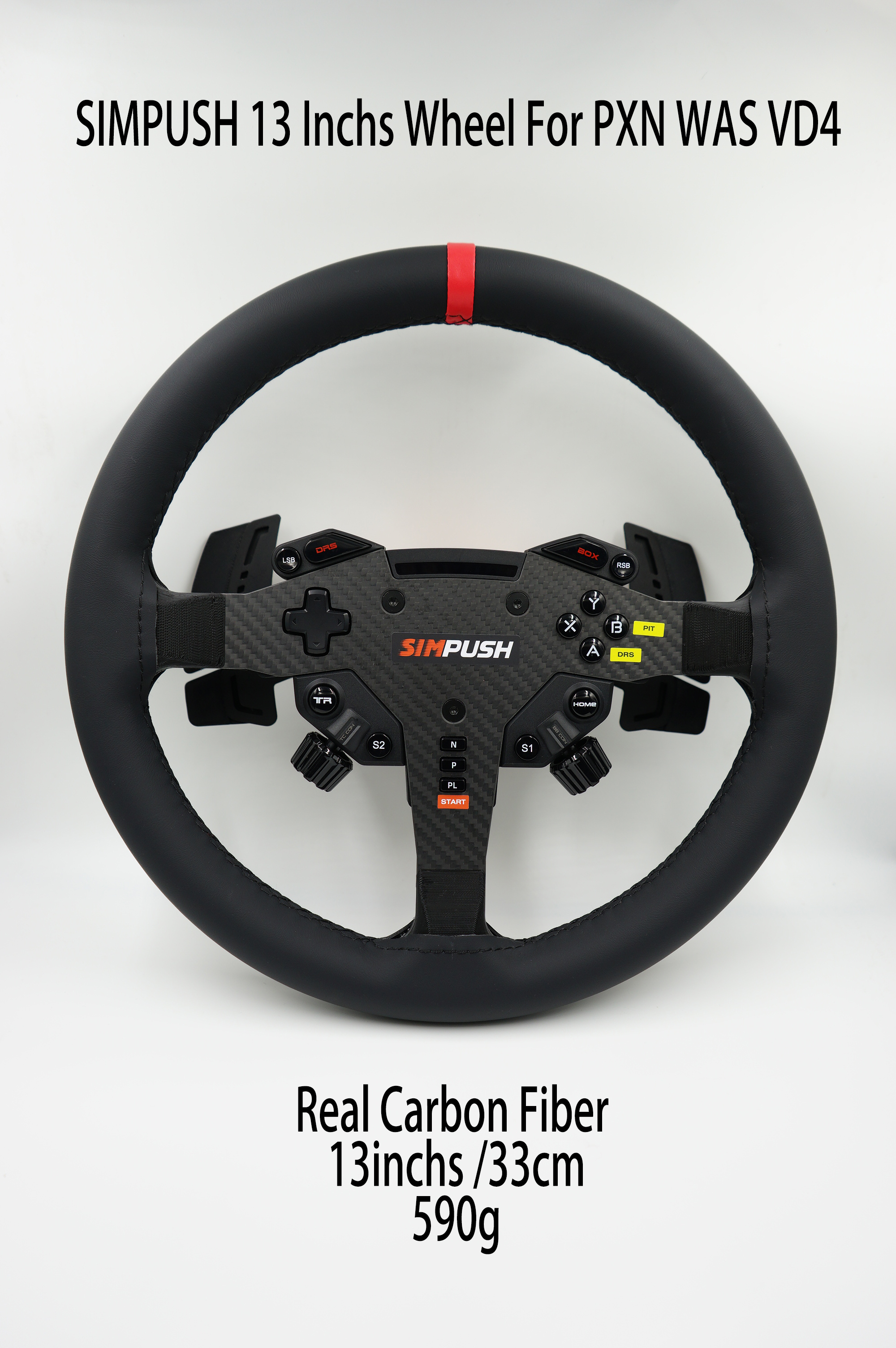 SIMPUSH 330 ミリメートル 13 インチ Sim ホイール Mod GT3 GT4 Sim レーシング Simracing PXN VD4 バンドル VD6 バンドル WAS ホイール
