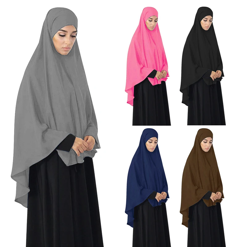 女性イスラムラマダンイスラム教徒ヒジャブロングキマールスカーフ正式な祈りの衣服 Niqab トルコ Musulman Jurken Djellaba Namaz Burka