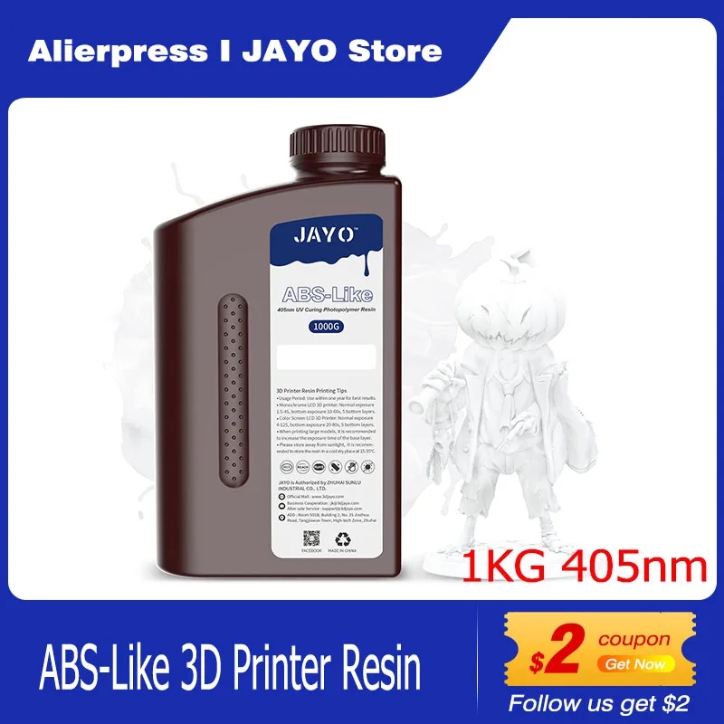 JAYO/SUNLU ABS ライク 3D プリンタ樹脂穴あけ可能 405nm 急速 UV 硬化フォトポリマー樹脂 2K 4K 6K 8K LCD 3D プリンタに適しています