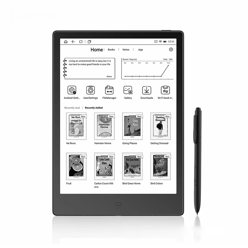 ポータブル電子ブック 10.3 インチ電子ブック E インクスクリーン 227ppi HD スクリーン BT4.1 電子ブックリーダーデジタルブック電子ブックを読む 4GB 32GB