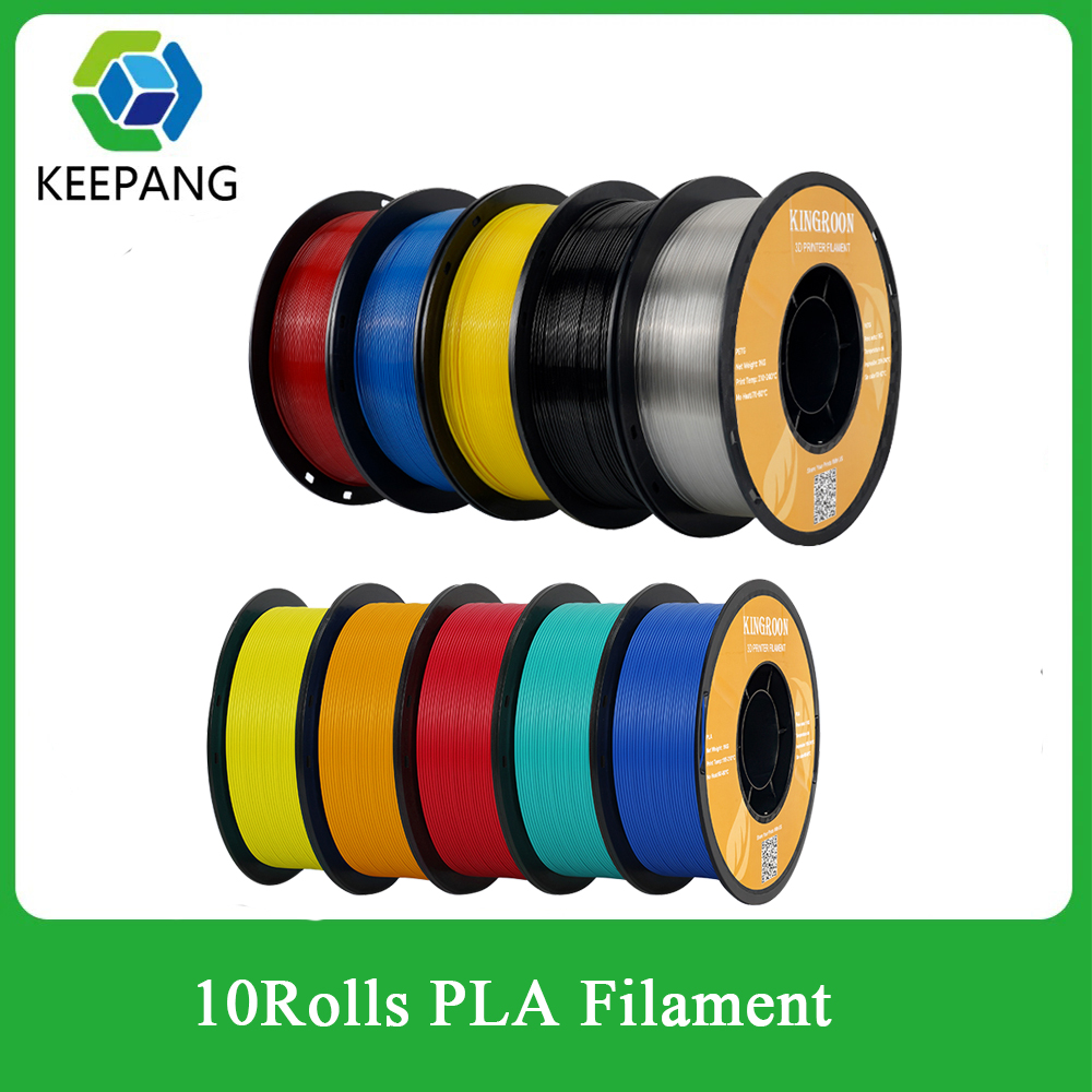 KINGROON 10 キロミックス PLA フィラメント 1.75 ミリメートルスプールワイヤープラスチック 3D プリンタ材料/-0.02 ミリメートル真空包装 3D 印刷フィラメント