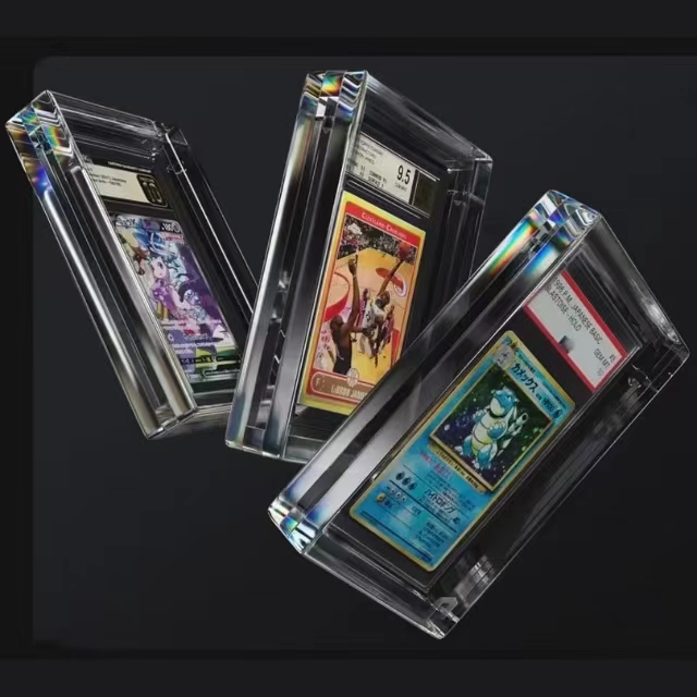 カスタムマグネットアクリルグレードカードグッズスラブアクリルディスプレイケース CGC BGS TCG グレーディングカードスラブプロテクター