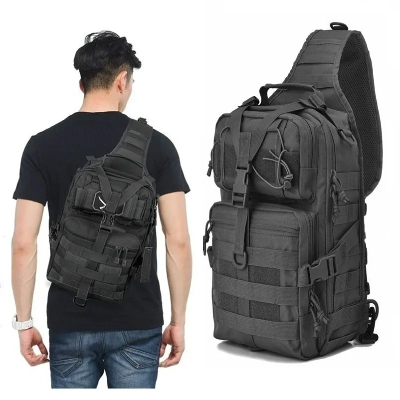 タクティカルアサルトパックスリングバックパック防水 EDC リュックサックバッグ屋外ハイキングキャンプ狩猟トレッキング旅行