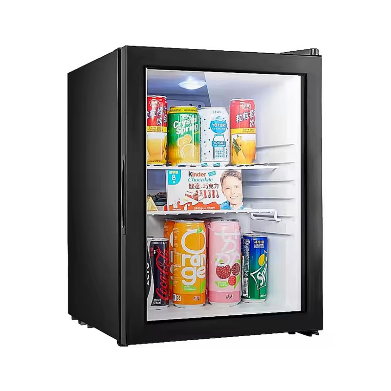 ミニ冷蔵庫 21L ポータブル電動コンプレッサーカウンタートップ小型冷蔵庫部屋ホテル用ケーキディスプレイ用