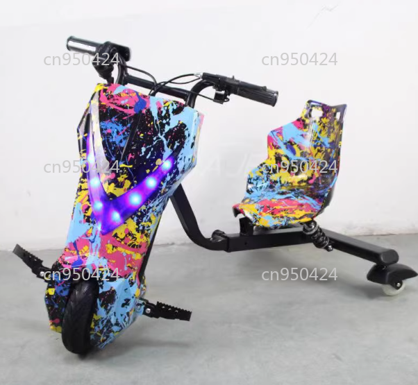 電動三輪ドリフトカー、大人用V型、格納式ロングバッテリー、あおりカート、バランスカー、バッテリーカー