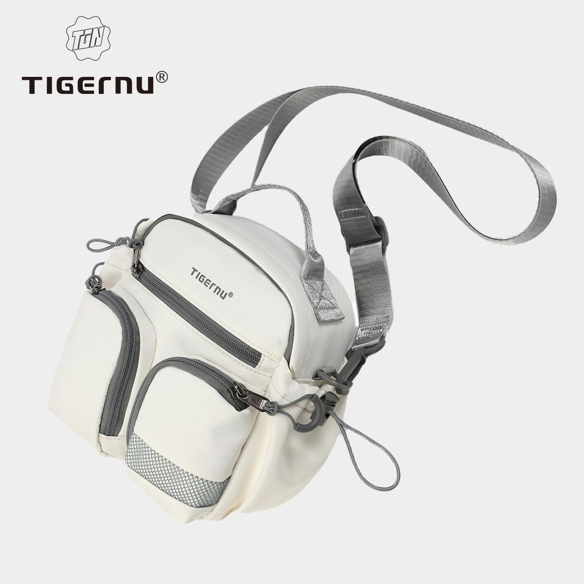 Tigernu 女性バッグカジュアルクロスボディバッグライトベージュバッグガールズショルダーバッグ女性の通勤バッグスリングバッグメッセンジャーハンドバッグ